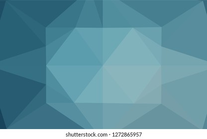 Light BLUE vector polygonal pattern. Creative illustration in halftone style with gradient. A completely new template for your business design.