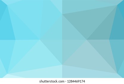 Light BLUE vector polygonal pattern. Colorful abstract illustration with gradient. Brand new design for your business.