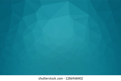 Light BLUE vector polygonal pattern. A completely new color illustration in a vague style. The best triangular design for your business.