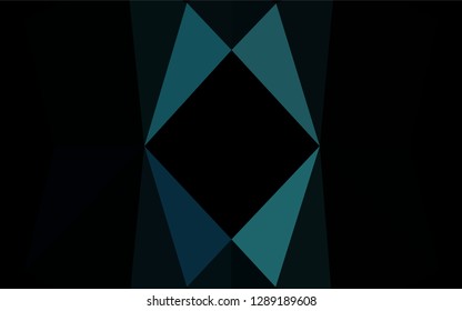Light BLUE vector polygonal pattern. Colorful abstract illustration with gradient. Triangular pattern for your business design.