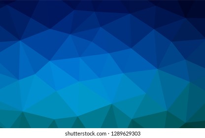 Light BLUE vector polygonal pattern. A sample with polygonal shapes. A new texture for your design.