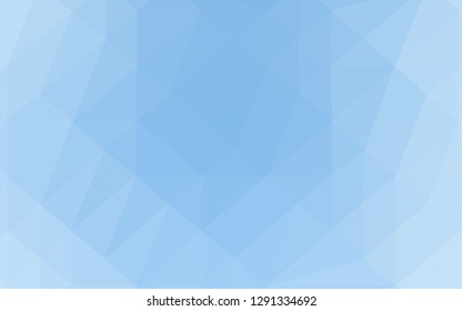 Light BLUE vector polygonal pattern. Shining illustration, which consist of triangles. Completely new design for your business.