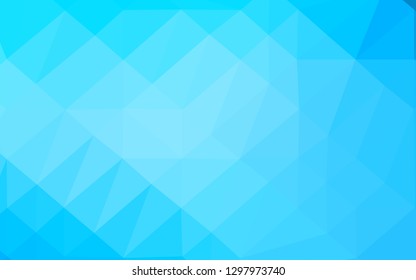 Light BLUE vector polygonal pattern. A completely new color illustration in a vague style. Elegant pattern for a brand book.