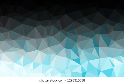 Light BLUE vector polygonal pattern. A completely new color illustration in a vague style. Completely new template for your business design.