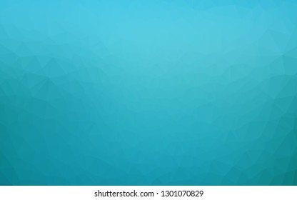 Light BLUE vector polygonal pattern. Triangular geometric sample with gradient.  New texture for your design.