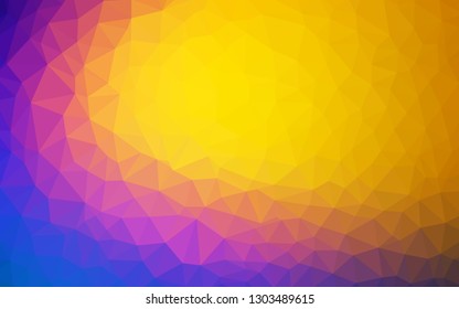 Light BLUE vector polygonal pattern. A sample with polygonal shapes. Polygonal design for your web site.