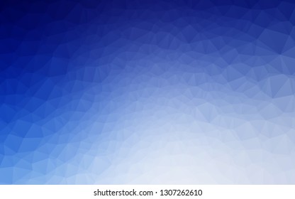 Light BLUE vector polygonal pattern. A sample with polygonal shapes. New texture for your design.
