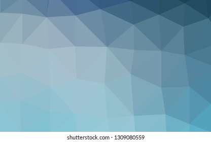 Light BLUE vector polygonal pattern. An elegant bright illustration with gradient. New texture for your design.