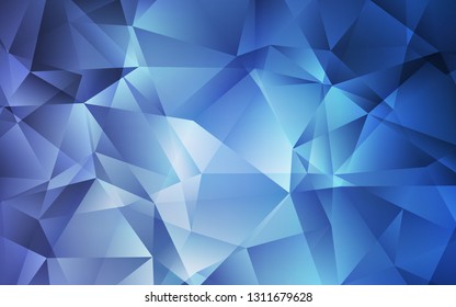 Light BLUE vector polygonal pattern. Creative geometric illustration in Origami style with gradient. Brand new design for your business.
