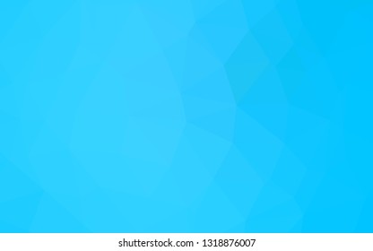 Light BLUE vector polygonal pattern. Shining colored illustration in a Brand new style. Completely new template for your business design.