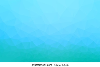 Light BLUE vector polygonal pattern. Shining illustration, which consist of triangles. The best triangular design for your business.