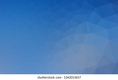 Light BLUE vector polygonal pattern. Geometric illustration in Origami style with gradient. Completely new design for your business.