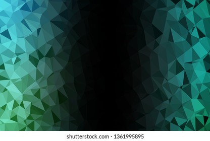 Light BLUE vector polygonal pattern. Geometric illustration in Origami style with gradient. Textured pattern for background.