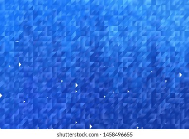 Light BLUE vector polygonal pattern. Creative geometric illustration in Origami style with gradient. Brand new style for your business design.