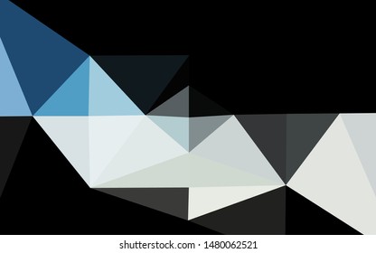 Light BLUE vector polygonal pattern. An elegant bright illustration with gradient. Elegant pattern for a brand book.