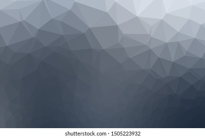 Light BLUE vector polygonal pattern. Shining illustration, which consist of triangles. Template for your brand book.