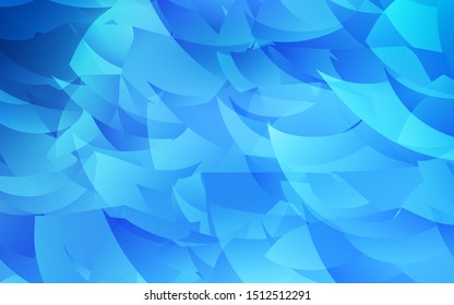 Light BLUE vector polygonal pattern. A completely new color illustration in a polygonal style. A new texture for your web site.