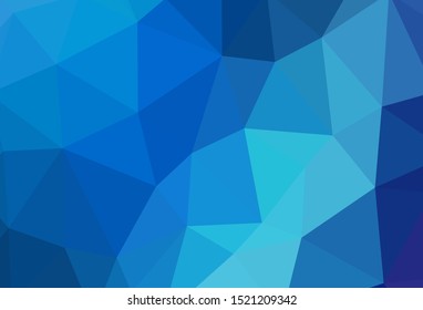 Light BLUE vector polygonal pattern. Elegant bright polygonal illustration with gradient. New template for your brand book.