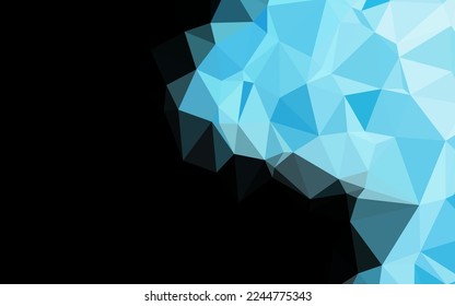 Light BLUE vector polygonal pattern. Geometric illustration in Origami style with gradient. Brand new style for your business design.