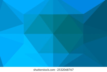 Motif polygonal Image vectorielle BLEU clair. Illustration géométrique style Origami avec dégradé.  Le motif élégant peut être utilisé comme partie d'un livre de marque.