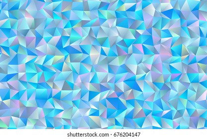 Light BLUE vector polygonal pattern. An elegant bright illustration with gradient. The elegant pattern can be used as part of a brand book.