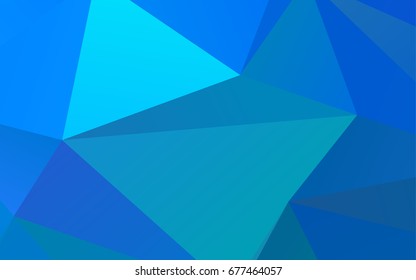 Light BLUE vector polygonal pattern. Glitter abstract illustration with an elegant design. A new texture for your design.