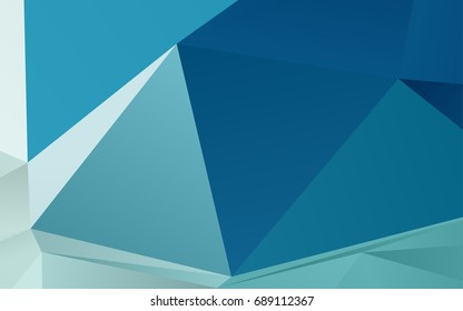 Light BLUE vector polygonal pattern. Geometric illustration in Origami style with gradient.  A new texture for your design.