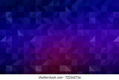 Light BLUE vector polygonal pattern. Glitter abstract illustration with an elegant design. Triangular pattern for your business design.