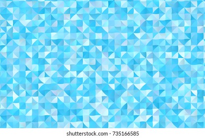 Light BLUE vector polygonal pattern. Shining colored illustration in a brand-new style. The best triangular design for your business.