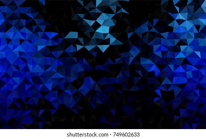 Light BLUE vector polygonal pattern. Geometric illustration in Origami style with gradient.  A new texture for your design.