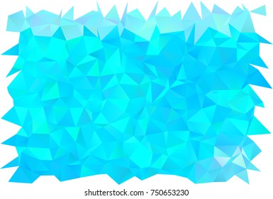 Light BLUE vector polygonal pattern. Glitter abstract illustration with an elegant design. The completely new template can be used for your brand book.
