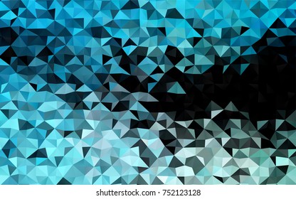 Light BLUE vector polygonal pattern. Creative geometric illustration in Origami style with gradient. The template can be used as a background for cell phones.