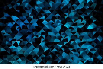 Light BLUE vector polygonal pattern. A completely new color illustration in a vague style. Brand-new style for your business design.