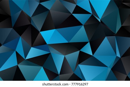 Light BLUE vector polygonal pattern. Brand-new colored illustration in blurry style with gradient. A new texture for your design.