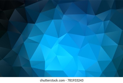 Light BLUE vector polygonal pattern. Colorful abstract illustration with gradient. A completely new design for your business.