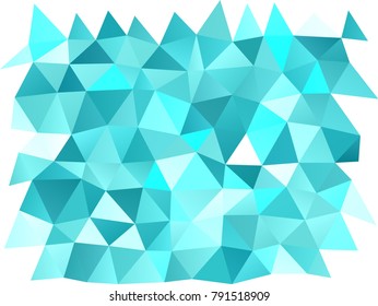 Light BLUE vector polygonal pattern. Creative geometric illustration in Origami style with gradient. A new texture for your design.