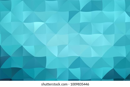Light BLUE vector polygonal template. A completely new color illustration in a vague style. The elegant pattern can be used as part of a brand book.