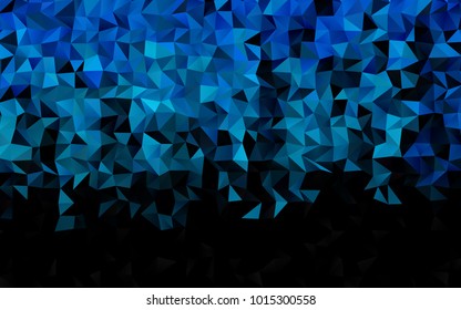 Light BLUE vector polygonal template. Shining colored illustration in a brand-new style. The best triangular design for your business.