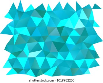 Light BLUE vector polygonal template. Glitter abstract illustration with an elegant design. Brand-new style for your business design.