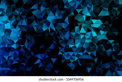 Light BLUE vector polygonal template. Colorful illustration in abstract style with gradient. A completely new design for your business.