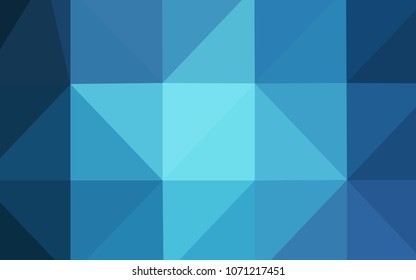Light BLUE vector polygonal template. Glitter abstract illustration with an elegant design. That new template can be used for your brand book.