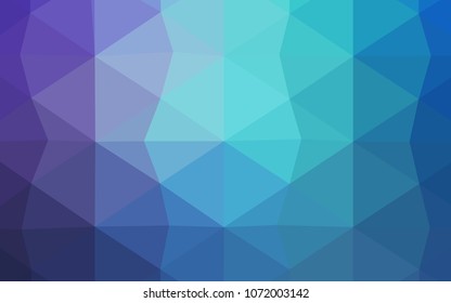 Light BLUE vector polygonal template. Triangular geometric sample with gradient.  The best triangular design for your business.
