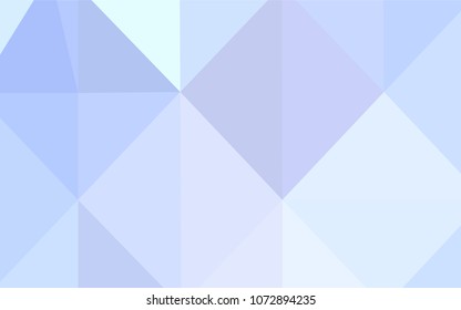 Light BLUE vector polygonal template. Geometric illustration in Origami style with gradient.  Triangular pattern for your business design.