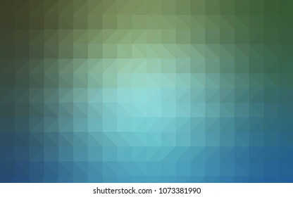 Light BLUE vector polygonal template. Modern geometrical abstract illustration with gradient. The textured pattern can be used for background.