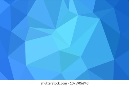 Light BLUE vector polygonal template. Colorful illustration in abstract style with gradient. Brand-new style for your business design.