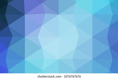 Light BLUE vector polygonal template. A sample with polygonal shapes. The template for cell phone's backgrounds.