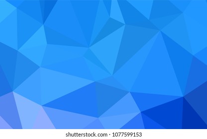 Light BLUE vector polygonal template. Creative geometric illustration in Origami style with gradient. The best triangular design for your business.