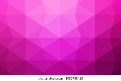 Light BLUE vector polygonal template. Shining colored illustration in a new style. Triangular pattern for your business design.