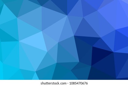 Light BLUE vector polygonal template. Elegant bright polygonal illustration with gradient. Brand new style for your business design.