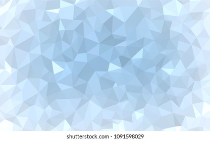 Light BLUE vector polygonal template. Colorful illustration in abstract style with triangles. Completely new template for your banner.